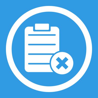 Form yuvarlak vektör simge reddetmek