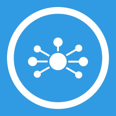 İlişkileri yuvarlak vektör simgesi