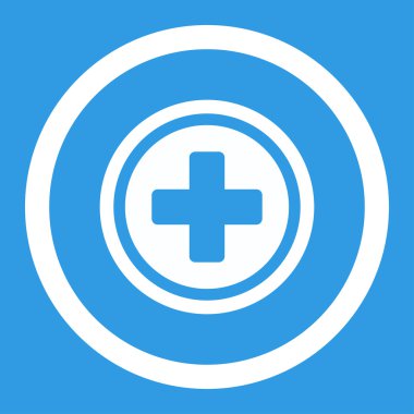 Çapraz yuvarlak vektör simge yuvarlak