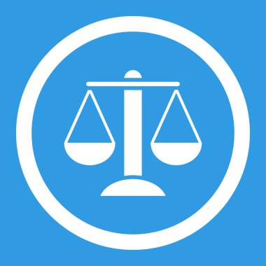 Ölçekler yuvarlak vektör simgesi