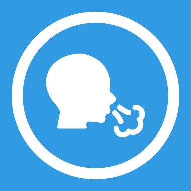 Yuvarlak vektör simge hapşırma