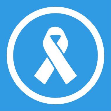 Vektör simge dayanışma şerit yuvarlak