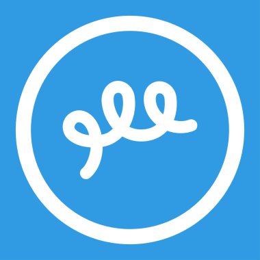 Spiral basili yuvarlak vektör simgesi