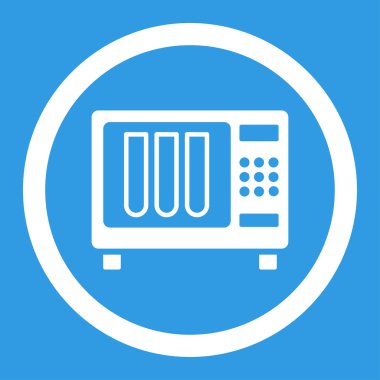 Sterilizatör yuvarlak vektör simgesi