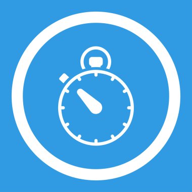 Kronometre yuvarlak vektör simgesi