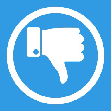 Yuvarlak vektör simgesi parmak