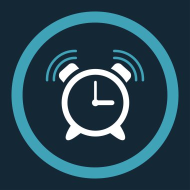 Çalar saat yüzük yuvarlak vektör simgesi