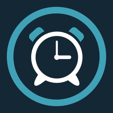 Çalar saat yuvarlak vektör simgesi