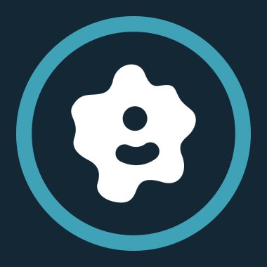 Ameba yuvarlak vektör simgesi