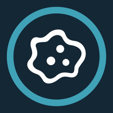 Amip yuvarlak vektör simgesi