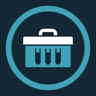 Analiz yuvarlak vektör simgesi