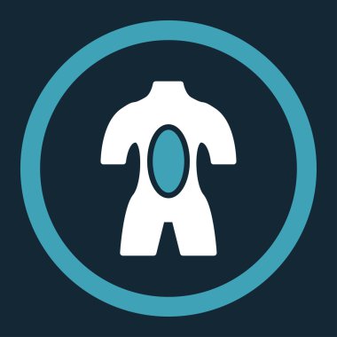 Anatomi yuvarlak vektör simgesi