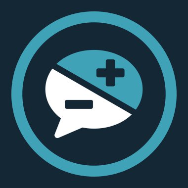 Bağımsız değişkenler yuvarlak vektör simgesi