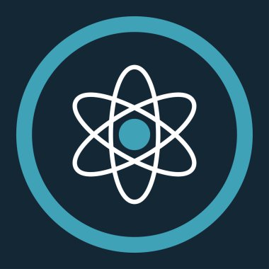 Atom yuvarlak vektör simgesi