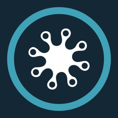 Axenic yuvarlak vektör simgesi