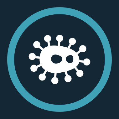 Bacilla yuvarlak vektör simgesi