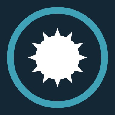 Bakteri yuvarlak vektör simgesi