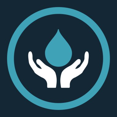 Kan bağışı yuvarlak vektör simgesi