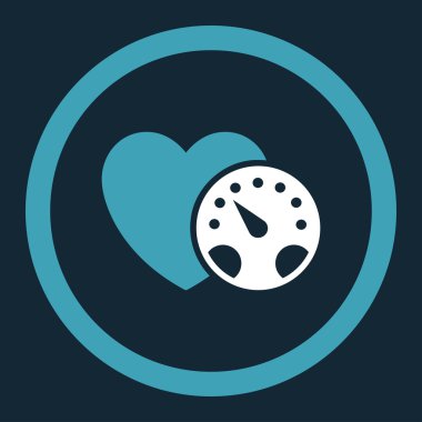 Tansiyon ölçer yuvarlak vektör simgesi