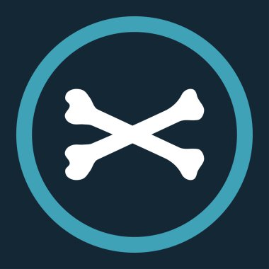 Kemikleri yuvarlak vektör simgesi