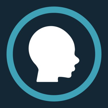 Vektör simge çocuk kafa yuvarlak