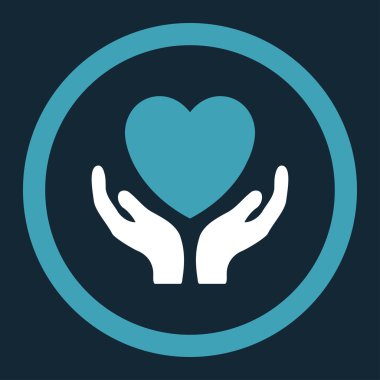 Sadaka yuvarlak vektör simgesi