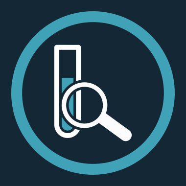 Kimyasal Test yuvarlak vektör simgesi