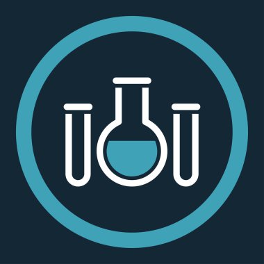 Kimyasal damarları yuvarlak vektör simgesi