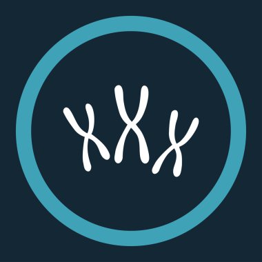 Kromozomlar yuvarlak vektör simgesi