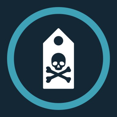 Ölüm işareti vektör simge yuvarlak