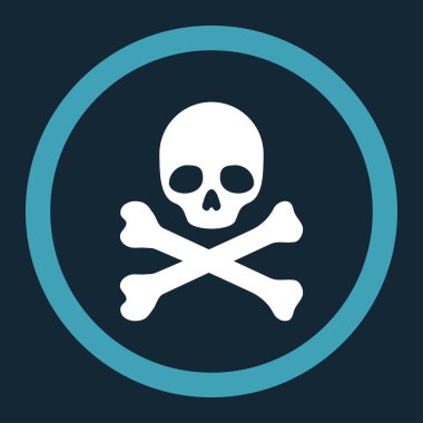 Ölüm yuvarlak vektör simgesi