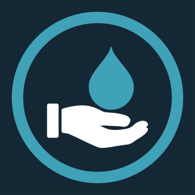 Bağış kan yuvarlak vektör simgesi