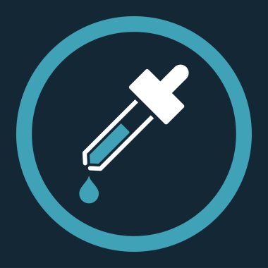 Damlalık yuvarlak vektör simgesi