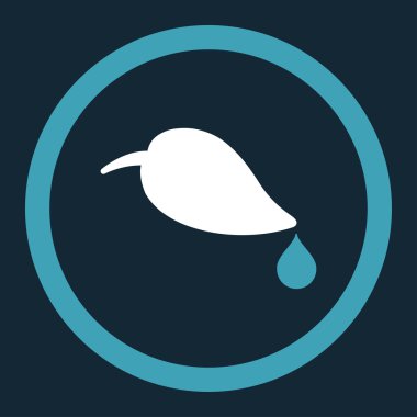 Ekoloji yuvarlak vektör simgesi