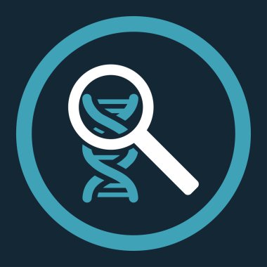 DNA yuvarlak vektör simge keşfetmek