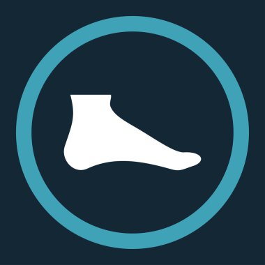 Ayak yuvarlak vektör simgesi