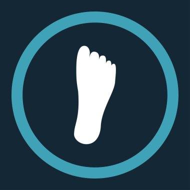 Ayak yuvarlak vektör simgesi