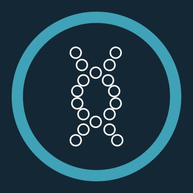 Genom yuvarlak vektör simgesi