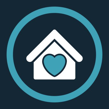 Darülaceze yuvarlak vektör simgesi