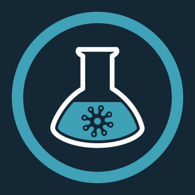 Enfeksiyon konteyner yuvarlak vektör simgesi