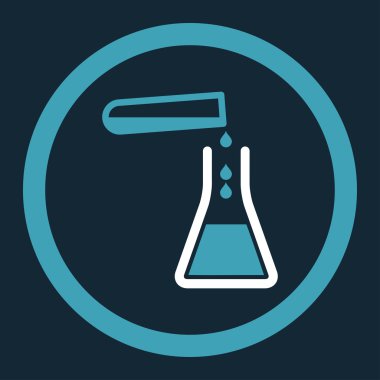 Sıvı transfüzyonu yuvarlak vektör simgesi