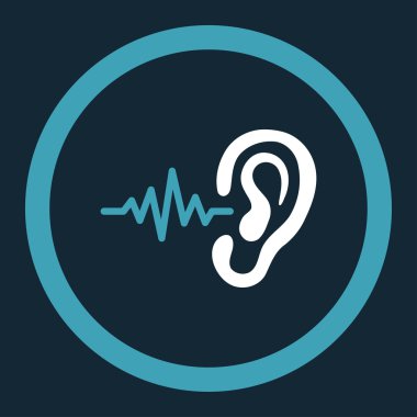 Yuvarlak vektör simge dinle