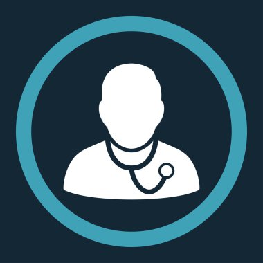 Doktor yuvarlak vektör simgesi