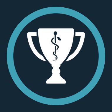 Tıbbi Kupası yuvarlak vektör simgesi