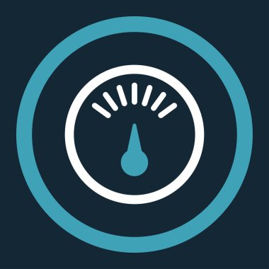 Ölçer yuvarlak vektör simgesi