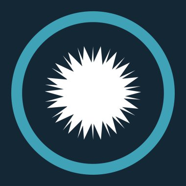 Mikrop Spore yuvarlak vektör simgesi