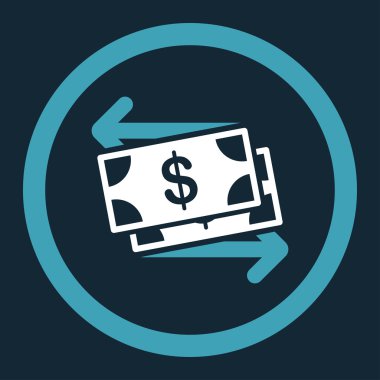 Döviz vektör simge yuvarlak