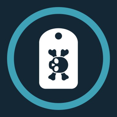 Morg Mark Vector Icon yuvarlak