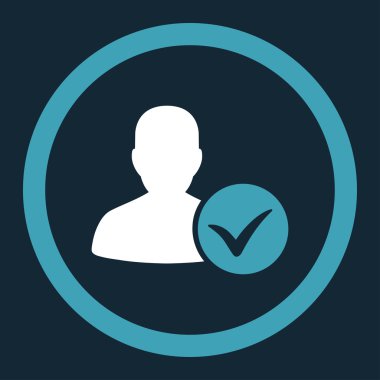 Hasta Ok yuvarlak vektör simgesi