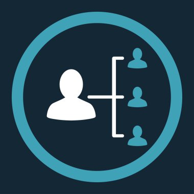 Hasta ilişkileri yuvarlak vektör simgesi